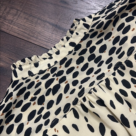 J.Crew Mercantile Animal Print Tiered Dress Women’s Size 6 36” Length - Picture 5 of 6